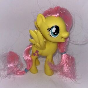 My Little Pony Fluttershy Pegasus Yellow With Pink Butterflies & Hair 2016